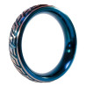 Generique Cockring en métal Blue Wave